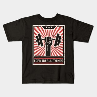 I Can Do All Things – Christian Workout Kids T-Shirt